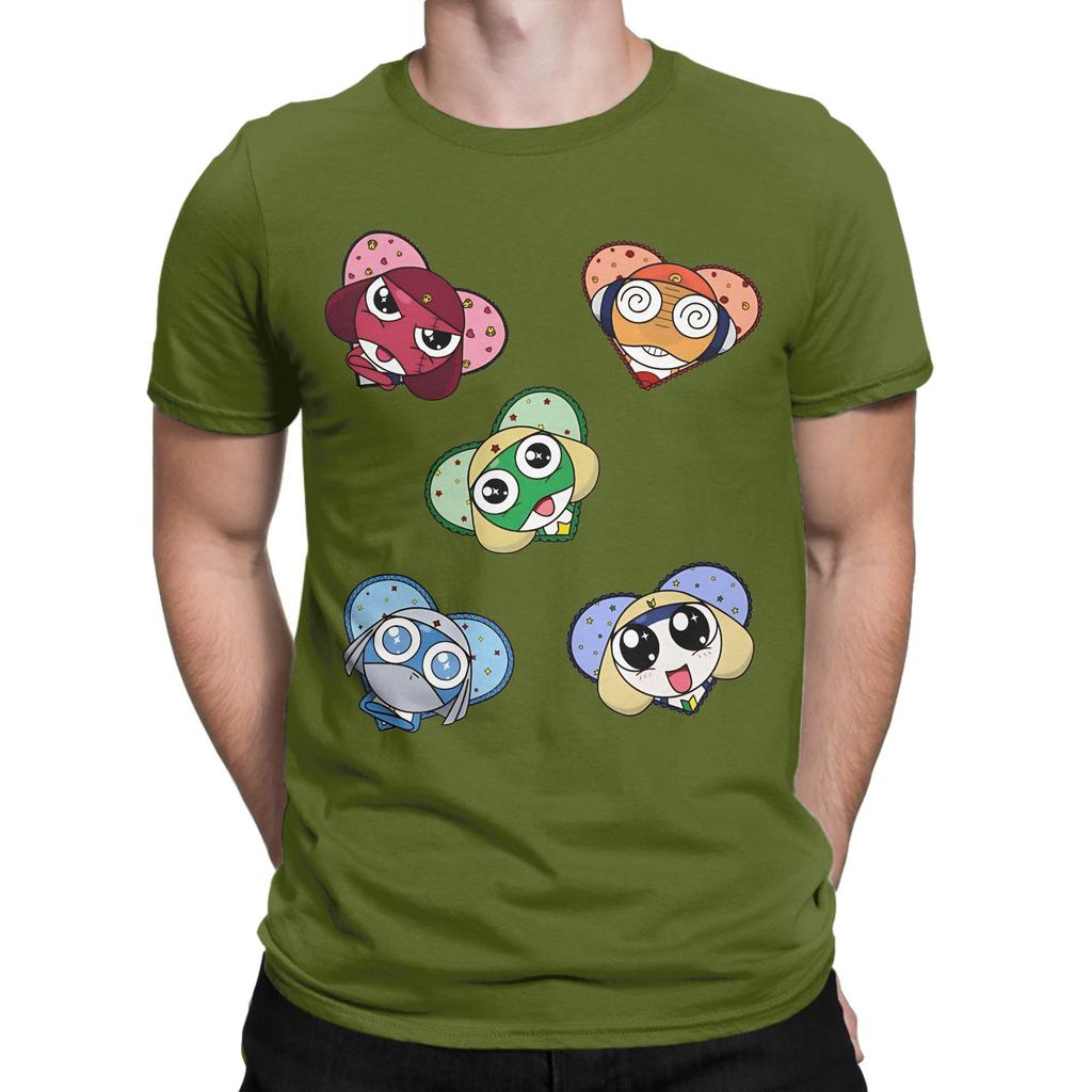 Space Sgt Frog Keroro Giroro in Love Men Women T Shirts Tee Shirt Short Sleeve TShirt Pure Cotton Graphic Printed Clothing