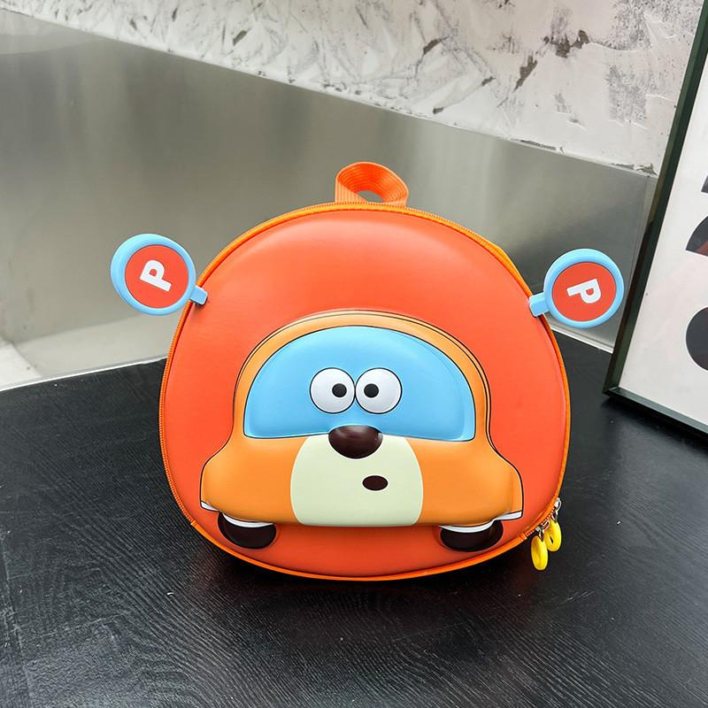 Lightweight Breathable Oxford Cloth Toddler Backpack Charming Car Design For Kids оранжевый