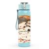1PC Sleepy Girl Bed Scene 750ml Color Plastic Sports Water Bottle Leakproof Flip Straw Lid Suitable for Sports Office Home Use