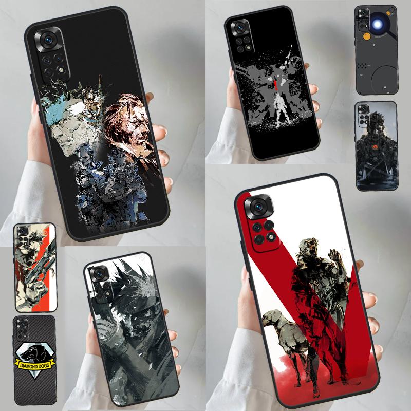 Metal Gear Solid Case For Xiaomi Redmi 13C 12 C 10C 9C Redmi Note 13 Pro 9 10 11 12 Pro 9S 10S 11S 12S Cover