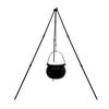 Halloween Witch Cauldron Decorations Outdoor Large Glowing Witches Cauldron On Tripod Spooky Candy Bucket Bowl Decor for Halloween Party