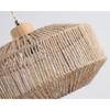 Woven Plug in Pendant Light with Handmade Hemp Rope Shade Dimmable Switch Natural Basket Hanging Lamp for Home Decor Lighting