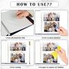 40 Seiten Große Fotoalben Selbstklebendes Scrapbook-Papier DIY Scrapbooking-Album für Hochzeits-Jubiläumsgeschenke Erinnerungsbücher