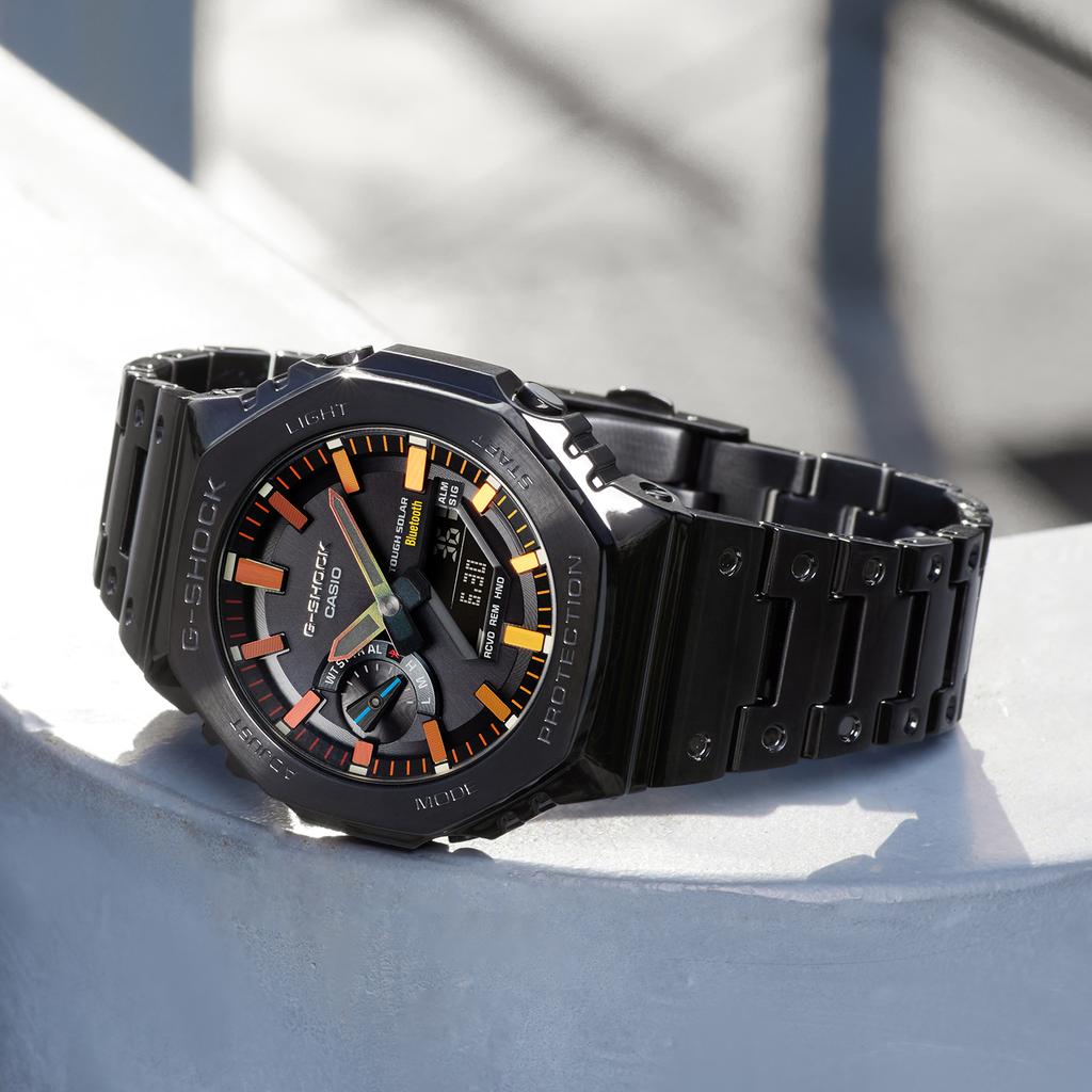 Casio Męski Zegarek Pełnostalowy Seria Czarny GM-B2100BPC-1APRT