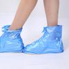 1 Paar Regenschuhüberzieher Wasserdicht Verschleißfest Reißverschluss Rutschfest Einfarbig Schützend PVC Damen Regenschuhüberzieher Stiefel