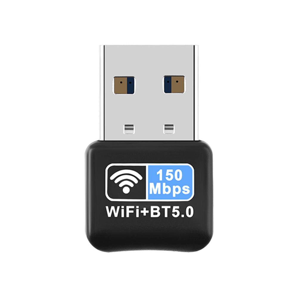 WiFi Bluetooth Wireless Adapter 150Mbps USB Receiver 2.4G Bluetooth 5.0 Dongle Network Card for Desktop Laptop PC Keyboard Mouse