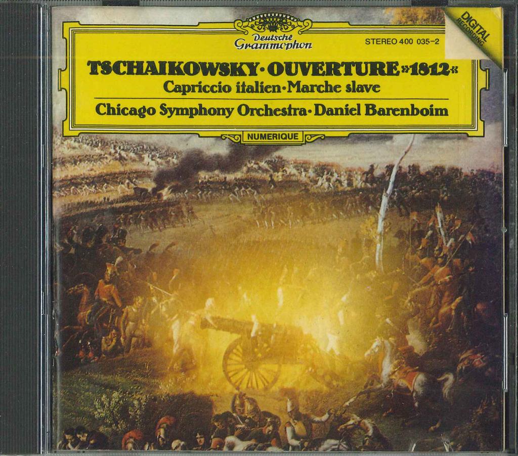 CD TSCHAIKOWSKY - Ouverture "1812" 4000352 DEUTSCHE GRAMMO 1983 Germany Classical Used