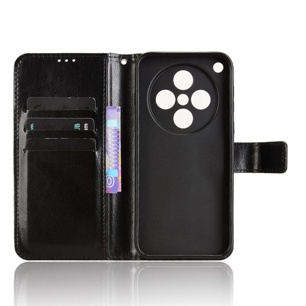 For Oppo Find X8s+ 5G PU Leather Case with Strap Crazy Horse Texture Phone Wallet Cover