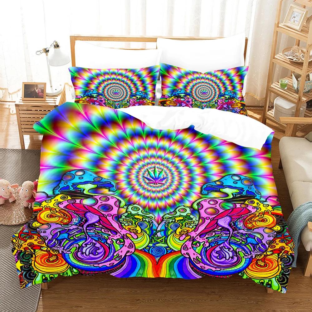 Abstract Art Duvet Cover Set Black and White Pattern King Queen Size for Kids Boys Girls Bedding Set Polyester Comforter Cover