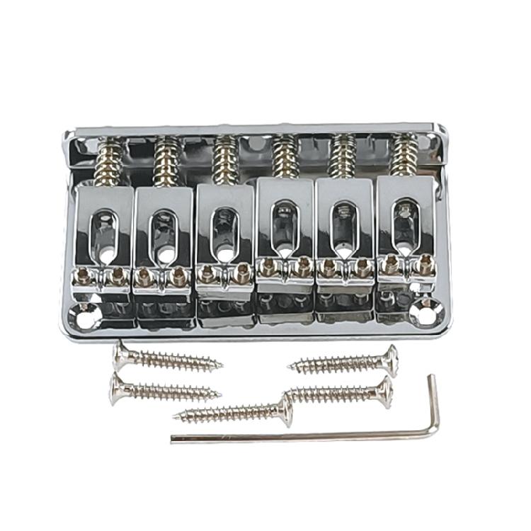 6 String Guitar Bridge Roller Tailpiece Hardtail Cigar Box with Mounting Screws