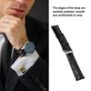 Universal Men Women Adjustable PU Leather Watch Band Strap Replacement 18mmBlack