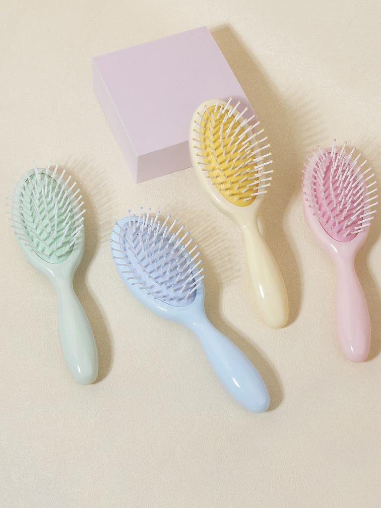 Mini cute comb, suitable for home hair styling, anti slip massage air cushion comb, special for real hair wigs