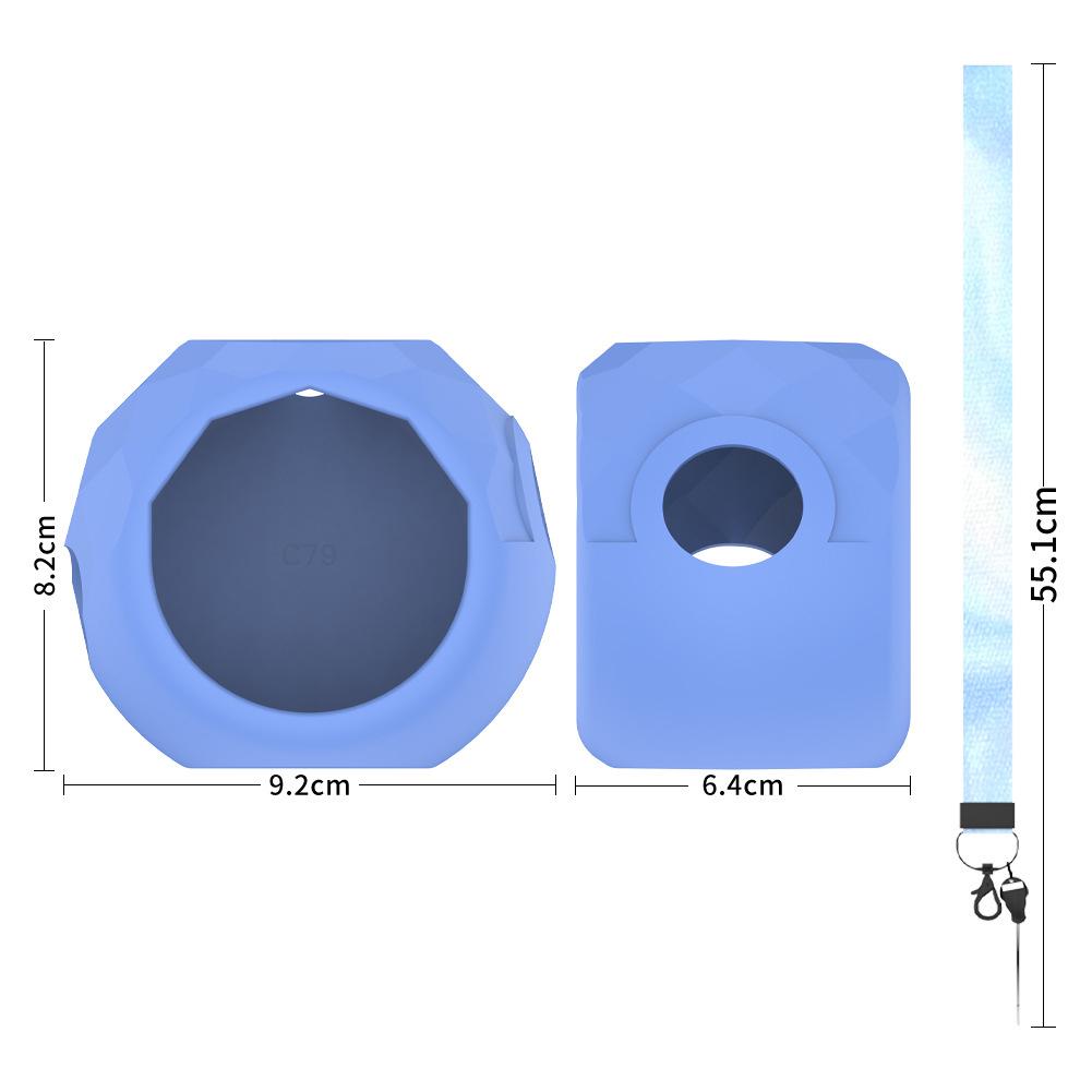 For Takara Tomy Punirunes Protective Case Silicone Shockproof Anti-fall Cover Virtual Electronic Pets Accessories With Lanyard