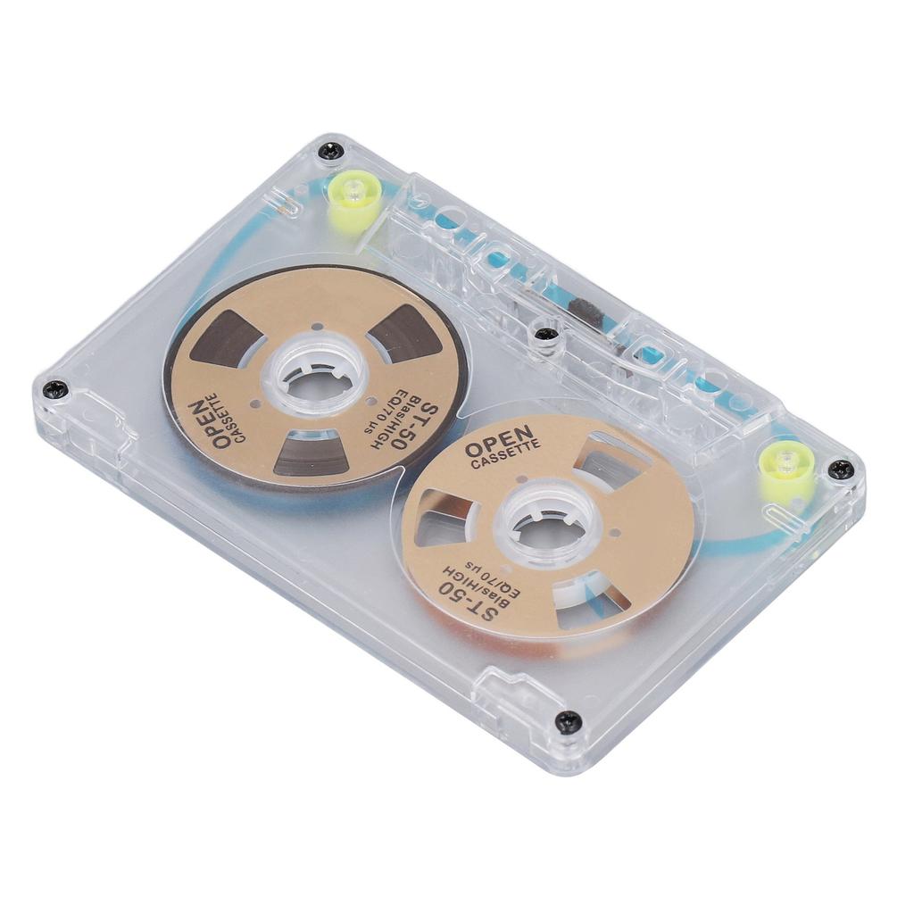 Blank Cassette Tapes High Output Low Noise DIY 46min Recording Time Reel to Reel Cassettes Tape for Music Recording Gold