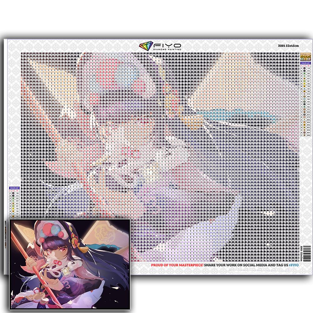 Diamond Painting Genshin YunJin Stitch Diamond Mosaic Craft Diamond Embroidery Painting