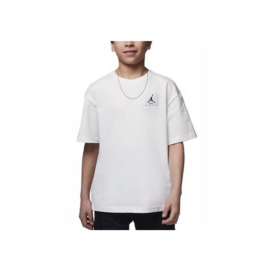 Essentials Logo Crew Neck Short Sleeve T-Shirt Kids Tops Sail FQ0783-133