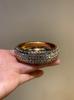 Retro French Crystal Open Cuff Bracelet for Women - Elegant, Personalized & Trendy