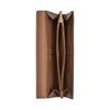 COACH 19 Classic Brand Logo Leather Envelope Wallet Regular Women's Tan with Brown Tan and brown