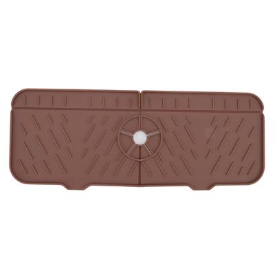 Musluk Emici Mat Yıkanabilir Yeniden Kullanılabilir Silikon Lavabo Tezgahı Su Tutucu Mutfak Banyo için