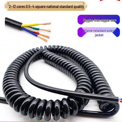 GB PU Spiral Retractable Power Cord, 2-9 Cores, 0.2-2 Sq.