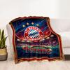 Bayern Munich Stadium Night Personalized Name Blanket Throw Customizable Blanket Warmthful Decor for Nap Couch Livingroom Chair Four Seasons Universal