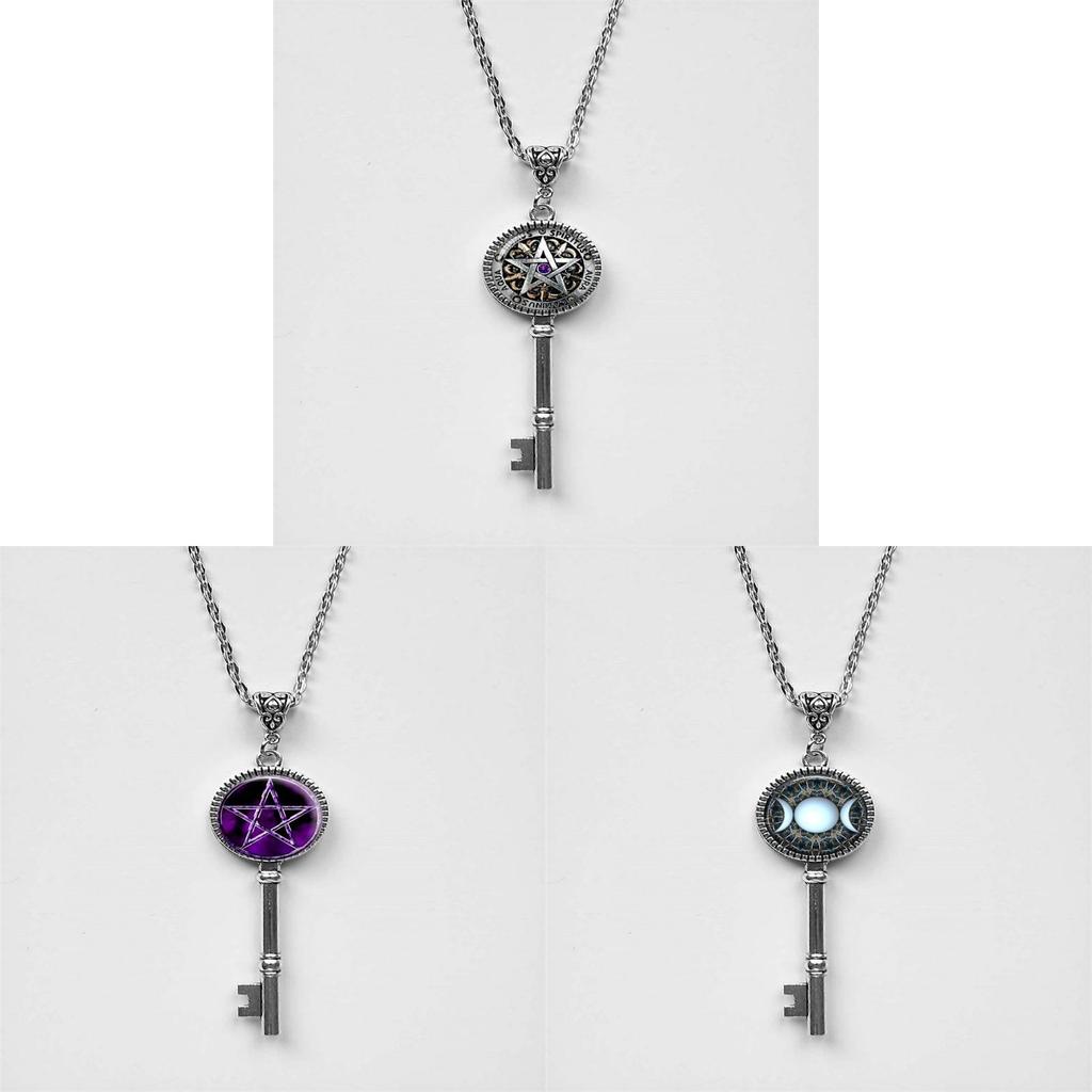 Classic Boho Moon And Star Pendant Necklace For Women With Alloy Chain Accessories