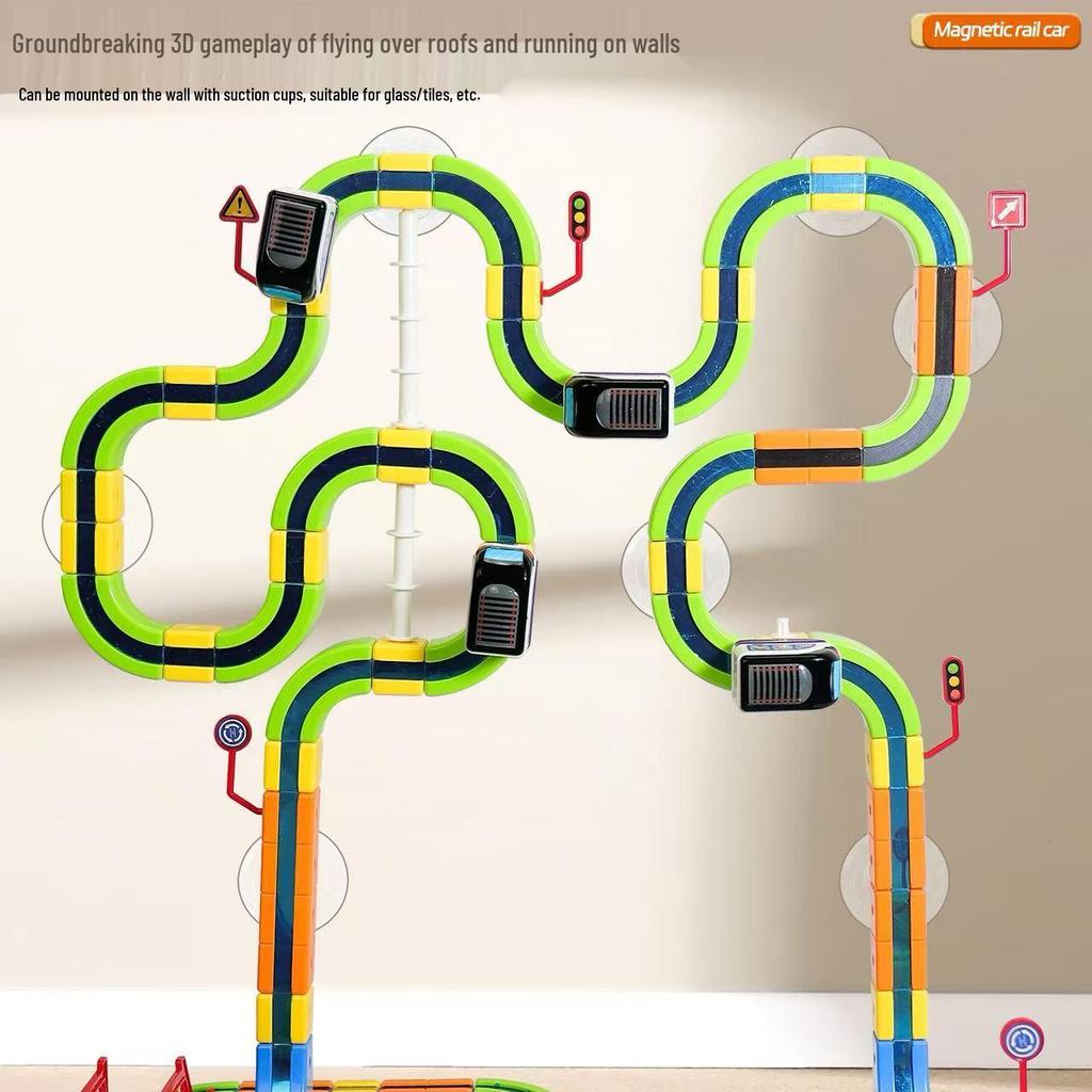 Magnetic Electric Train DIY 3D Track Toy for Kids - Educational Gift for Boys and Girls