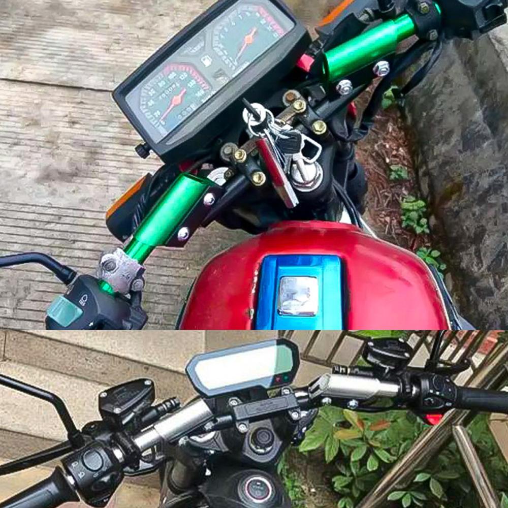 Universal Motorcycle Handlebars 7 8   22mm Adjustable Detachable Handle Bar Steering Hangers for Race Bobber Motocross