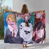 Anime SPY×FAMILY Niedliche Anya Forger Cartoon Flanelldecke, Weiche Plüschdecke für Zuhause Schlafzimmer Bett Sofa Abdeckung Büro Picknick Geschenk