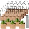 5-20pcs 6cm Kraft Paper Succulent Potted Plant Box Indoor Outdoor Universal Foldable Hanging Potted Plant Box Gardening Tools