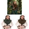 Renaissance Elf Druid Cloak With Plush Fabric For Cosplay And Halloween Costumes