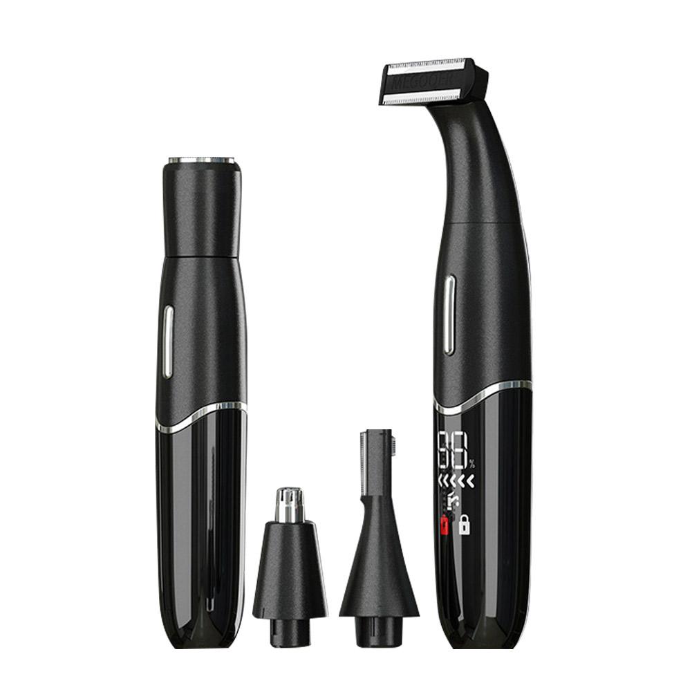 

Компактний епілятор Електробритви Дорожній тример для бікіні Жіноча бритва для обличчя Руки Ніги Брів Під пахвами Волосся в носі чорний