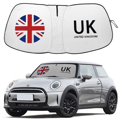 Car Front Windshield Sunshade Accessories UK Flag Emblem  UV Protection for 2015- Mini Cooper Cooper S Hardtop 4 Door