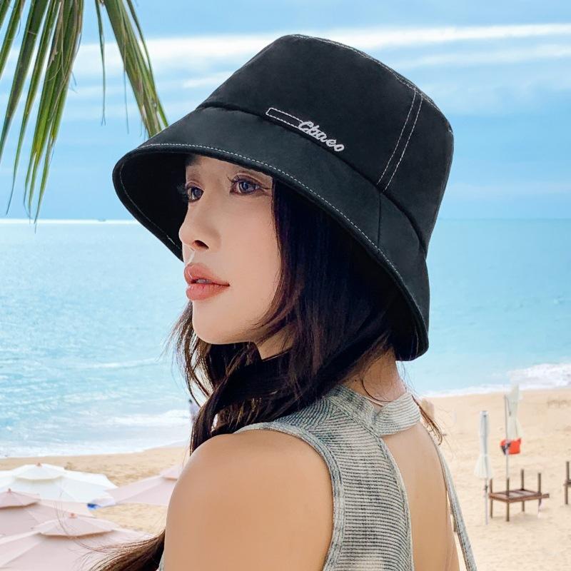 

Большая шляпа Eave, солнцезащитная шляпа, универсальная шляпа для отдыха на открытом воздухе, женская шляпа с защитой от ультрафиолета, панама one size fits all чёрный