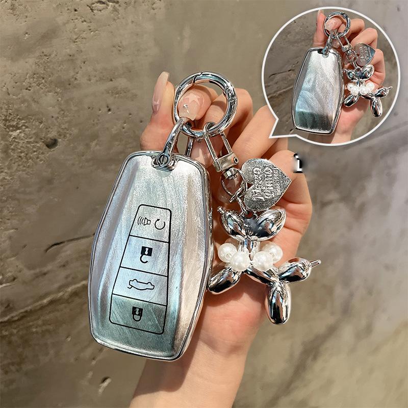 Luxury Car Key Case Cover with Keychaifor Geely Okavango Coolray Atlas Monjaro Tugella Emgrand GT S Proton X50 X70 X6 X7 EX7 GC