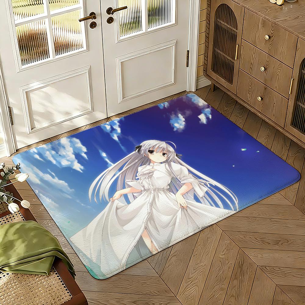 Yosuga no Sora Floor Mat Soft Thickened Absorbent Non-Slip Bedroom Living Room Door Mat Home Decor Flannel Rugs