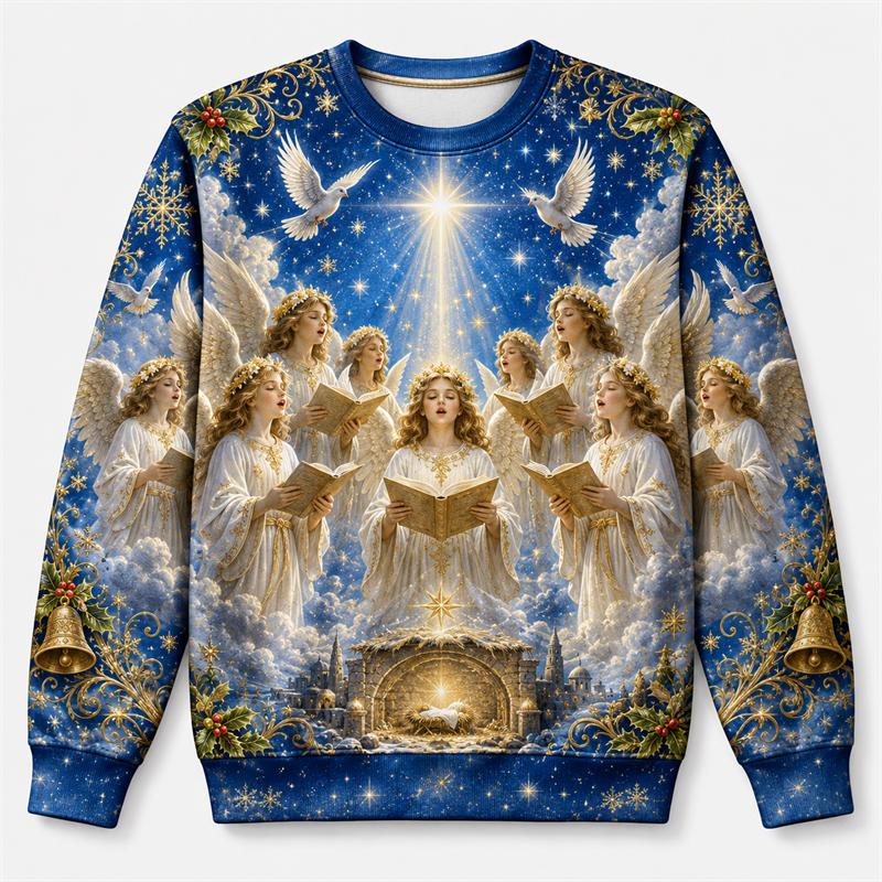 2027 New Ugly Christmas Sweatshirts Fashion Trendy Unisex Holiday Party Wear Xmas Sweater Casual Oversized Pullovers Tracksuit