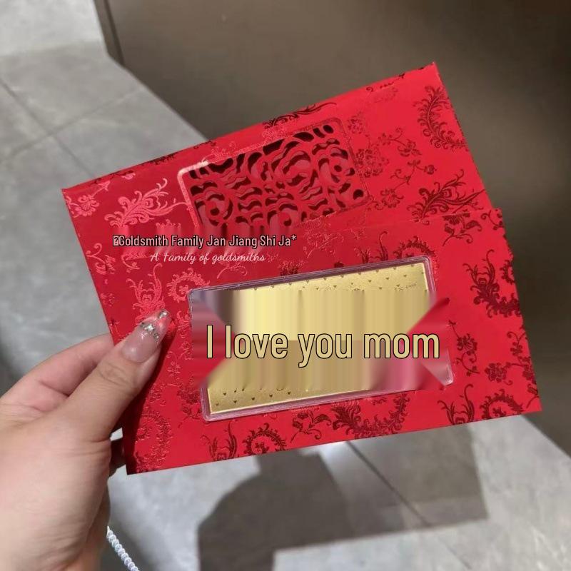 999 Fine Gold Zodiac Cartoon Red Envelope Coin Gift Set for Auspicious Beginnings