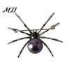 Creative Gift for Her Spider Brooch Pin Women Men, Faux Crystal Gothic Decorative Coat Insect Brooch, Halloween Punk Vampire Costume Accessories