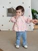 2025 Autumn Korean Style Girls' Rabbit & Strawberry Flared Jeans