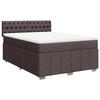 Maison Exclusive - Sommier à lattes de lit avec matelas Marron foncé 140x200 cm