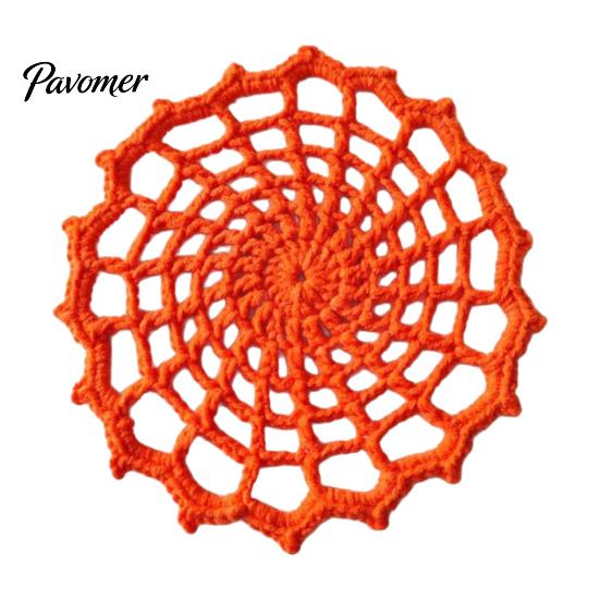 Decorative Gothic Yarn Coasters Spider Web Crochet Coaster, Handmade Knitted Drink Mat, Aesthetic Table Boho Style Dining Mats Protection Mats,