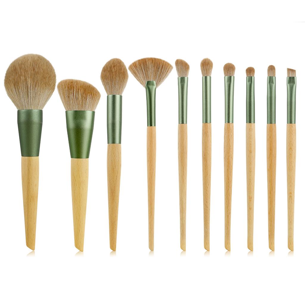 10 Qingluo Makeup Brush Set Cangzhou Super Soft Blush Loose Powder Brush Eyeshadow Brush, Grooming Brush, Beauty Tools