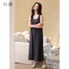 Xuan Liang [with Chest Cushion] Sexy Camisole Nightgown Women Summer Modal Vest Long Skirt Ice Silk Cool Feeling Dress