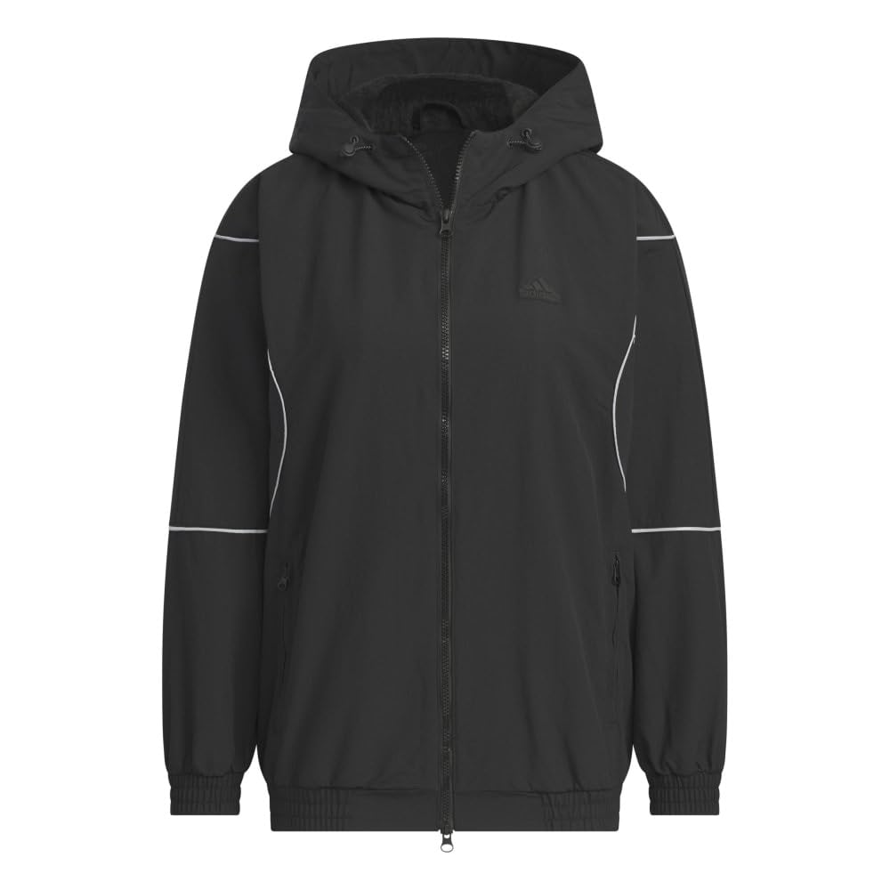 Adidas BYD3 Woven Jersey Jacket, Women's KTX59, Black (JG8164), Size M