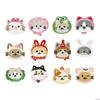 12Pcs Kitten Embroidered Patches Cartoon Cats Sewing Patches Iron On Patches Applique Patches Sew On Patches for Clothe