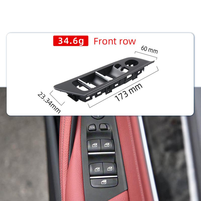 For BMW 5 Series G30 525i 530i 540i 2018- RHD Car Interior Front Rear Door Window Lift Switch Button Panel Trim Cover