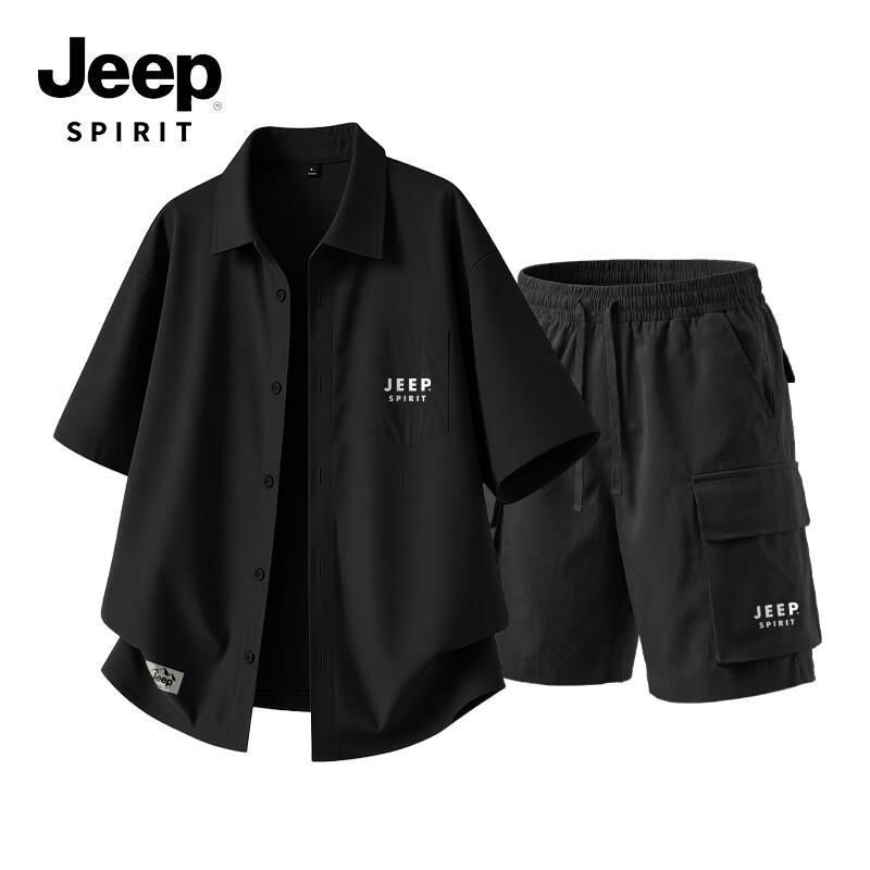 

Мужской летний комплект из двух предметов JEEP SPIRIT, прохладный и дышащий L