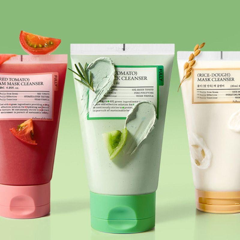 [Set of 2] Choose 2 Vegan Full Pack Cleansers (Green Tomato/Red Tomato/Rice Dough)