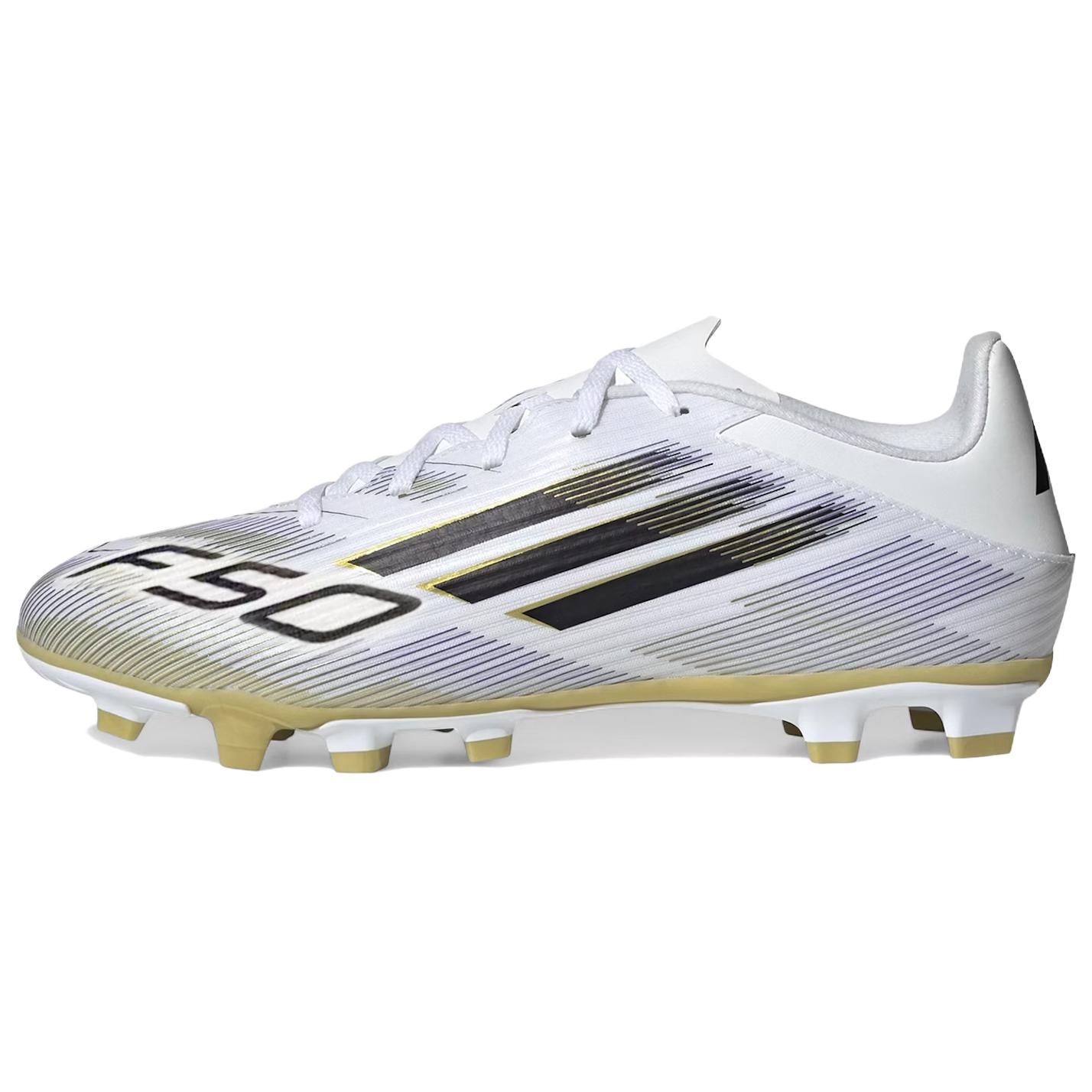 Adidas Клубные Футбольные Бутсы F50 Универсальные Удобные MG FG Противоскользящие Прочные Футбольные Бутсы Унисекс Белый Платиновый JI0046 42⅔